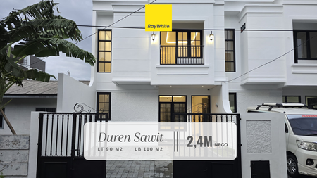 Dijual Brand New House gaya American Classic di Duren Sawit, Jakarta Timur! Akses dekat Toll Becakayu!
