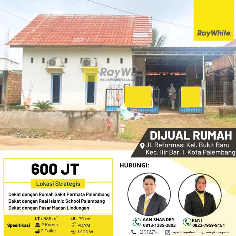 Dijual Rumah Murah di Kota Palembang