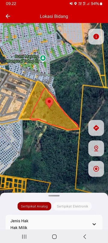 TANAH DI JAMBI HARGA DI BAWAH NJOP