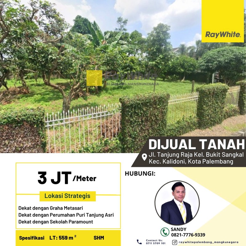 tanah jual palembang kota 