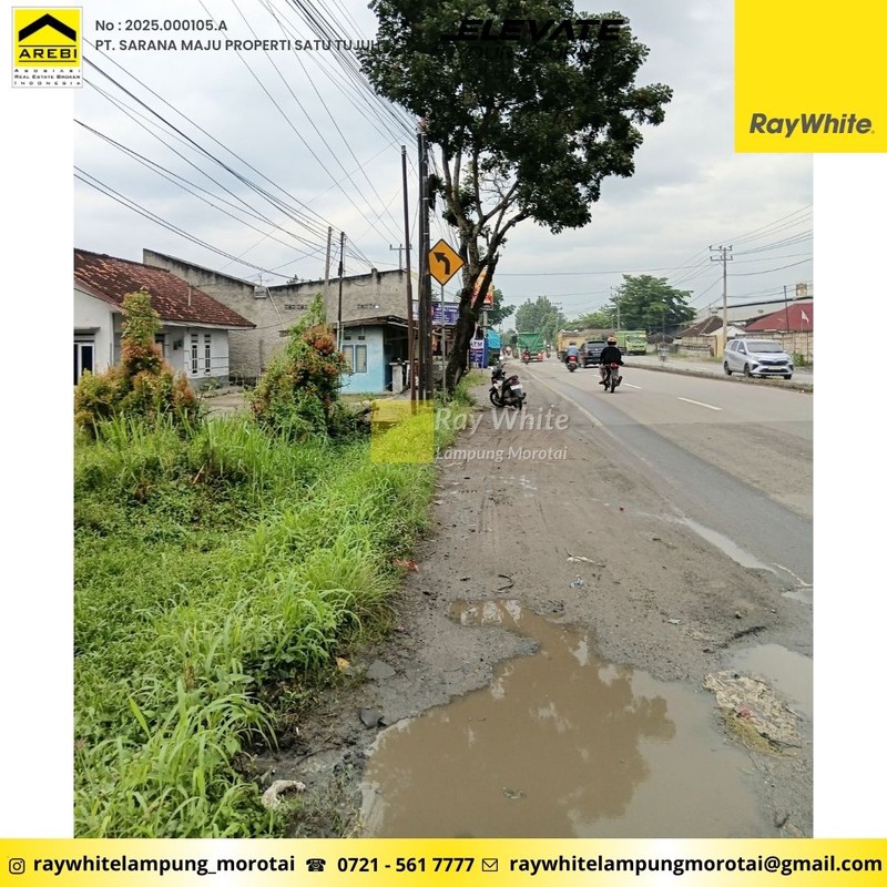 Dijual tanah pinggir jalan lintas sumatra