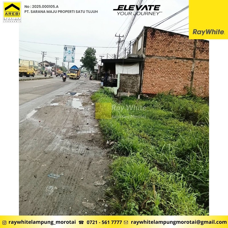 Dijual tanah pinggir jalan lintas sumatra