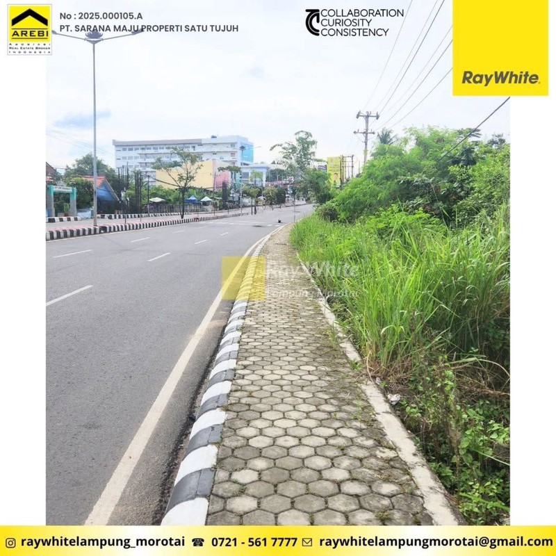 Dijual Tanah yang berlokasi di Rajabasa, Kota Bandar Lampung.