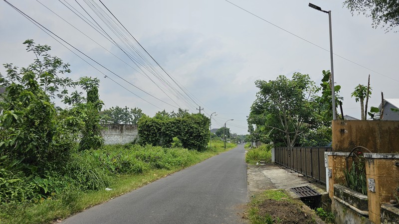 Lahan Produktif di Kawasan Asri Pandowoharjo 1.500 Meter Persegi Ideal untuk Cafe, Kost, atau Bisnis di Pandowoharjo Sleman  