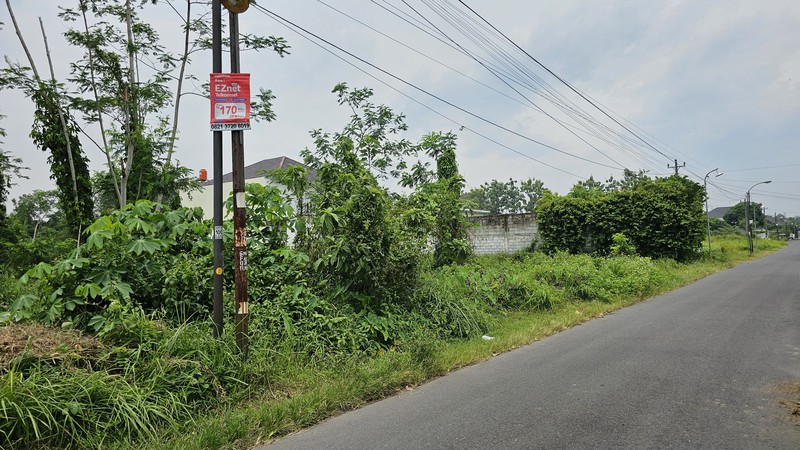 Lahan Produktif di Kawasan Asri Pandowoharjo 1.500 Meter Persegi Ideal untuk Cafe, Kost, atau Bisnis di Pandowoharjo Sleman  