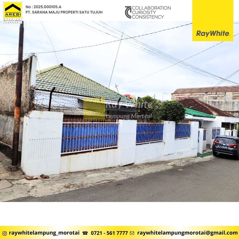 Rumah Tanah Luas Teluk Betung Utara Bandar Lampung