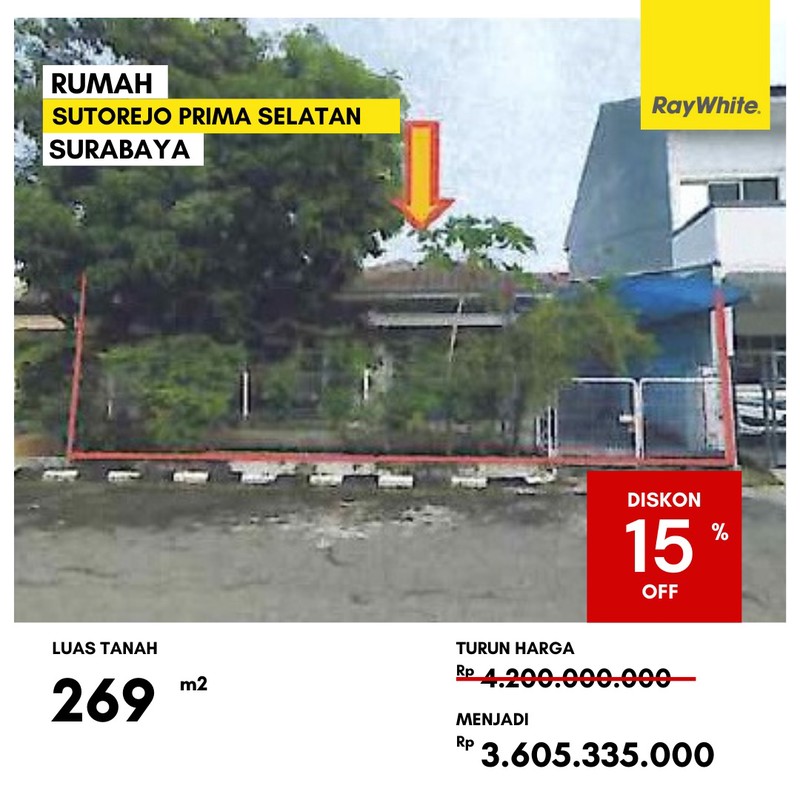 Dijual Rumah di Sutorejo Prima Selatan Surabaya