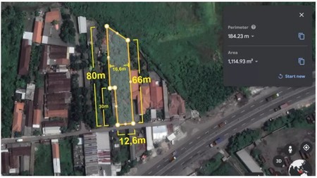 Dijual Tanah Lokasi Strategis Bypass Krian Sidoarjo