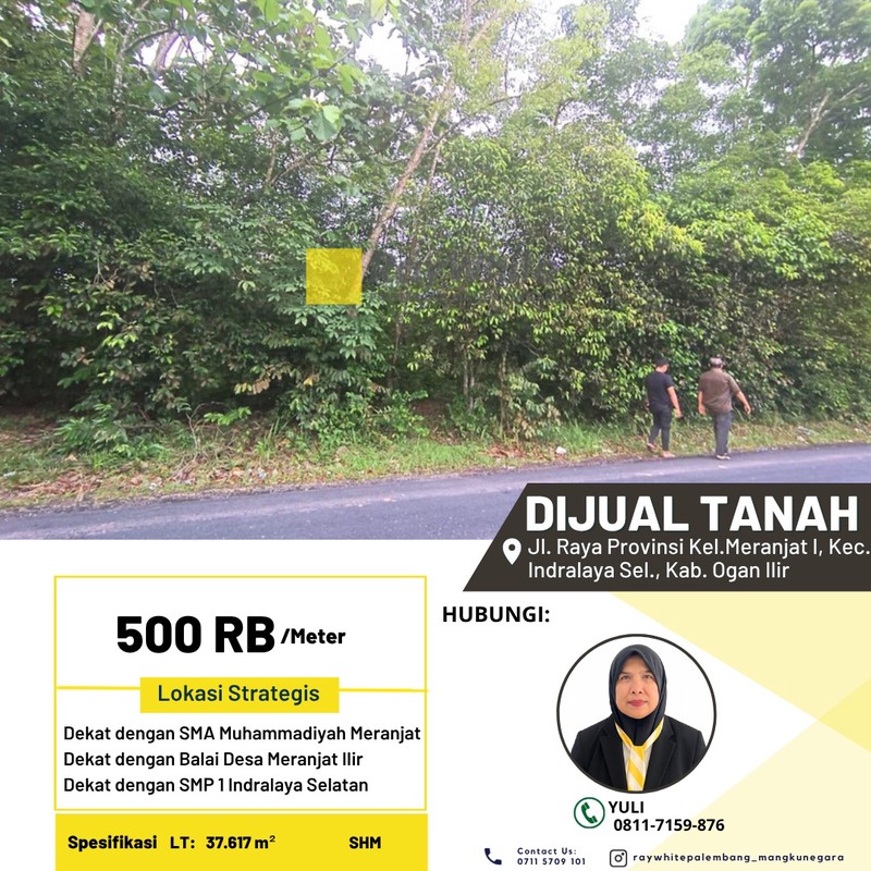 Jl. Raya Provinsi Kel. Meranjat I, Kec. Indralaya Sel., Kab. Ogan Ilir