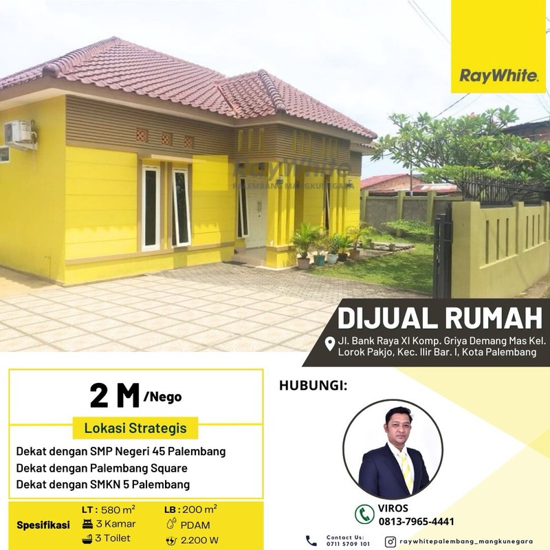 rumah jual palembang kota 