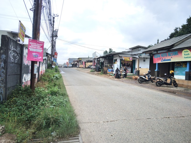 TANAH PINGGIR JALAN RAYA SETU CILEUNGSI COCOK UNTUK USAHA ATAUPUN GUDANG