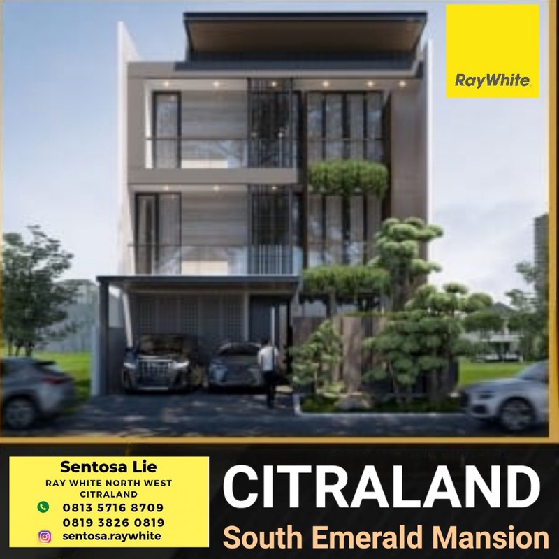 7 Milyar-an Dijual Umah Baru South Emerald Mansion Citraland Surabaya Private Lift | Smart Home | Semi Furniture | Facade Marmer | Grohr Sanitary | Lokasi Terdepan Dekat Gwalk, Unesa