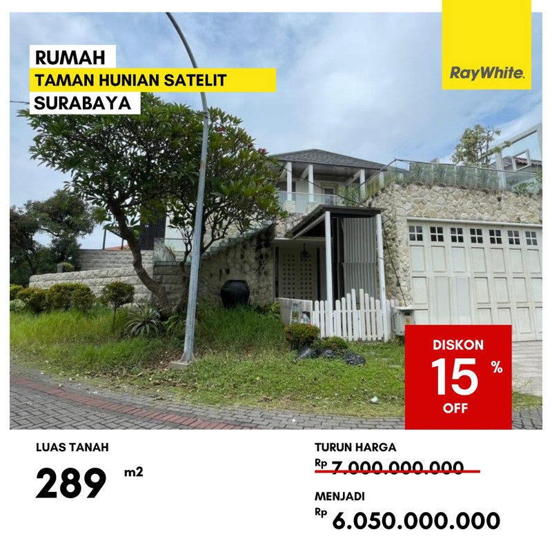 Dijual Rumah Lelang di Taman Hunian Satelit Surabaya Barat