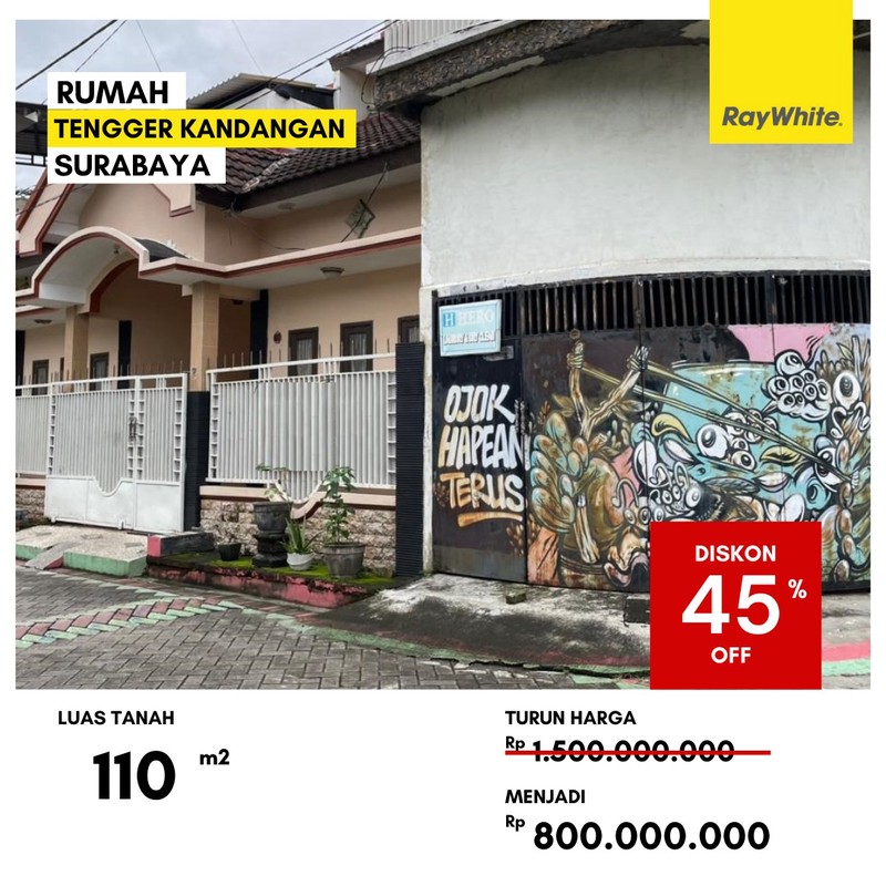 Dijual Rumah Lelang di Tengger Kandangan Surabaya Barat