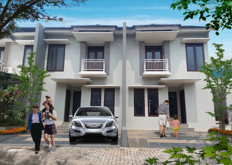 Turun Harga Rumah Brand New di Komp Plataran Indah, Sawah Lama Ciputat