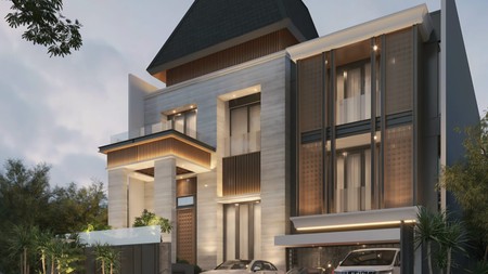 Dijual Rumah Baru Raffles Garden Citraland Surabaya Tropical Design 