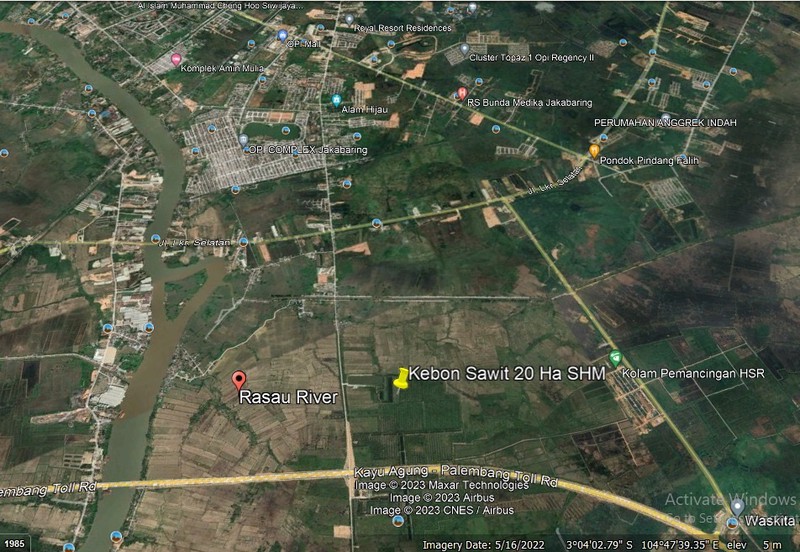 DI JUAL MURAH LAHAN DEKAT TOL INDRALAYA