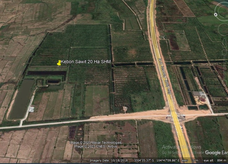 DI JUAL MURAH LAHAN DEKAT TOL INDRALAYA