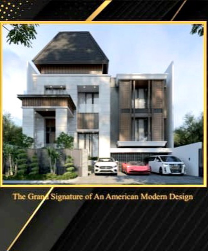 Dijual Rumah Baru Citraland Raffles Garden New American Classic Premium Desain Smart Home, Grohe Sanitary, Row Jalan Spesial Lebar 15 Meter
