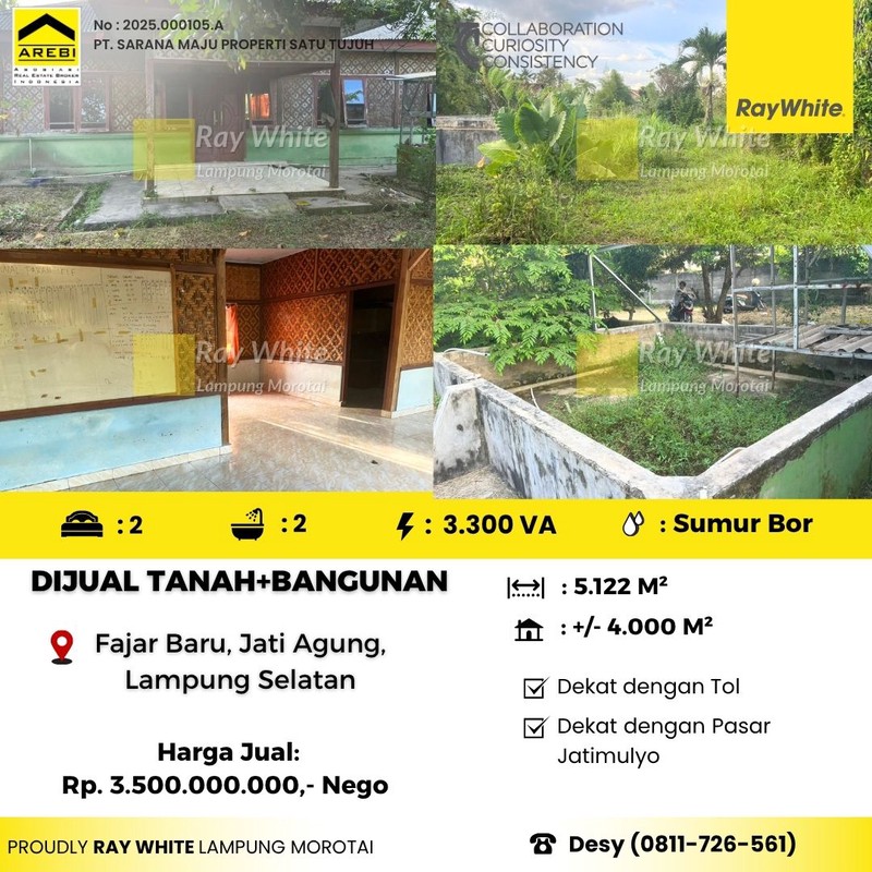 Dijual Tanah Bonus Bangunan