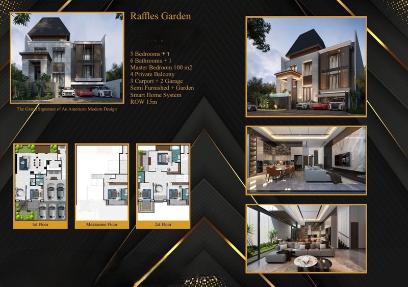 DIJUAL RUMAH BARU GRESS SI RAFFLES GARDEN CITRALAND SURABAYA BARAT