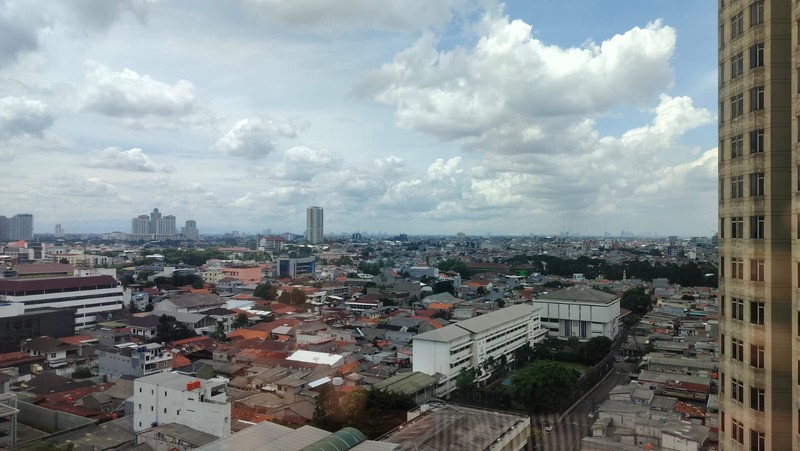 Grand Slipi Tower Jakarta Barat, 600 m2, semi partisi, loasi di depan Gerbang Tol Slipi, 19 juta/m2