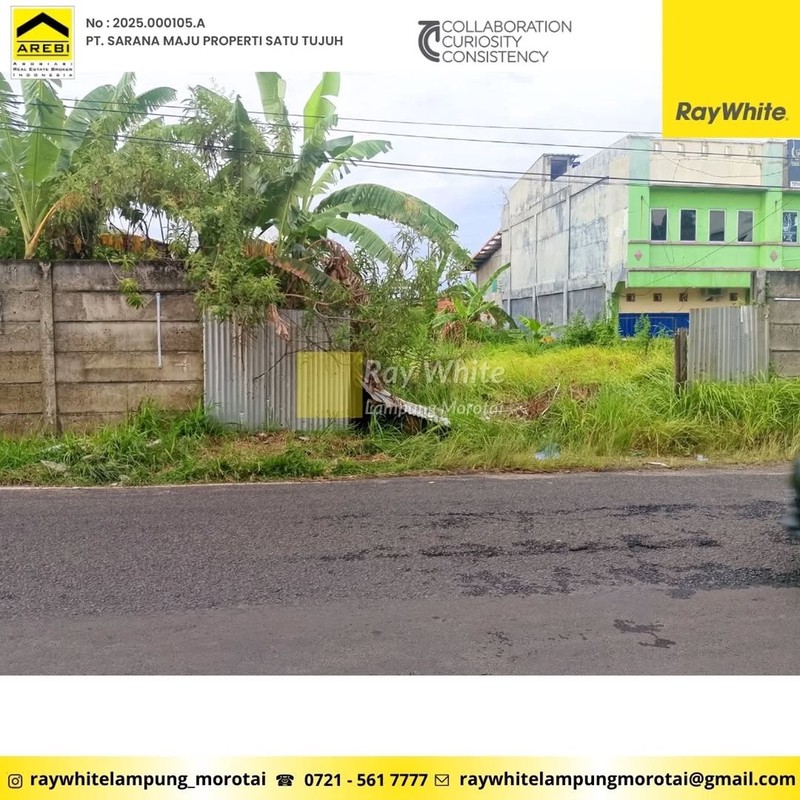 Tanah sewa luas 2000 di Tengah Kota area komersil