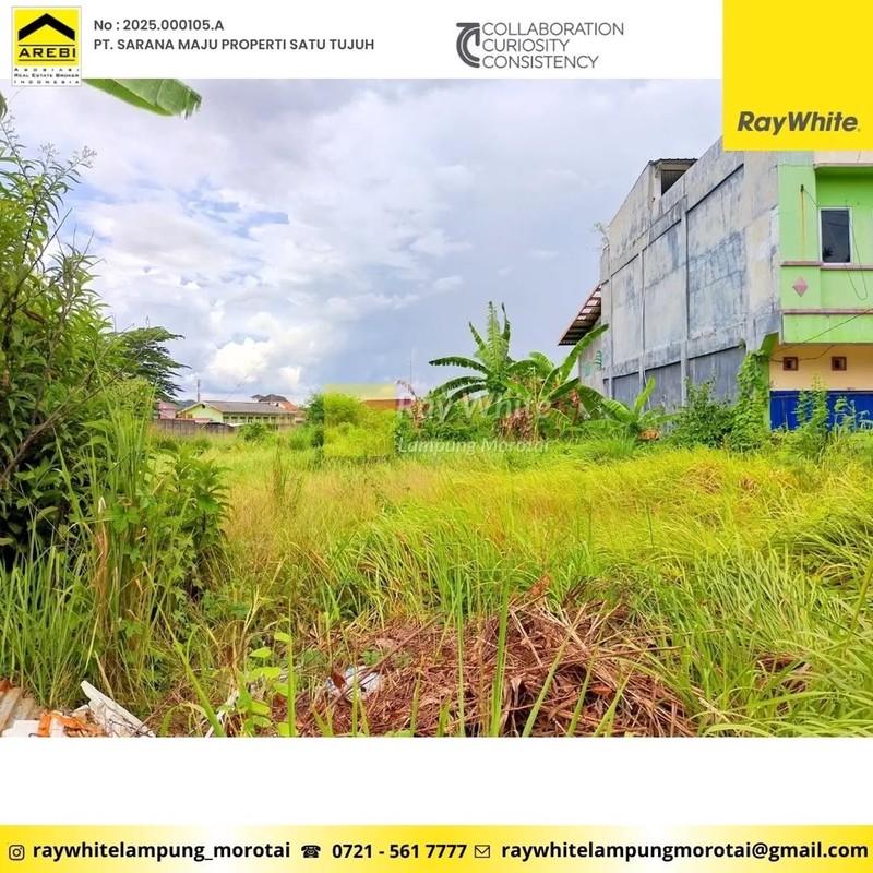 Tanah sewa luas 2000 di Tengah Kota area komersil