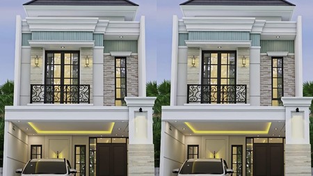 Dijual Rumah Babatan Pantai, dekat Grand Kenjeran, Surabaya American classic mewah; baru gress