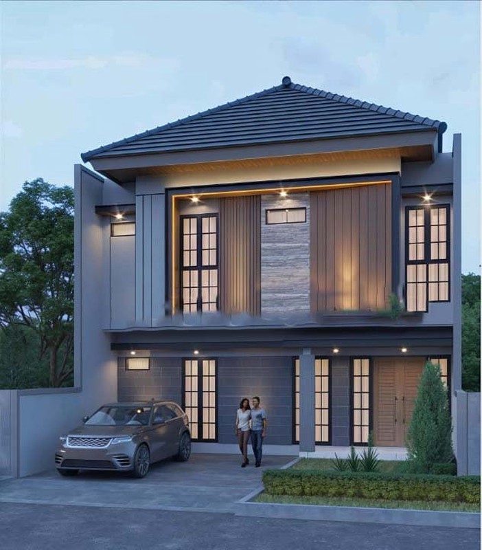 Dijual Rumah Baru Manyar Jaya, Surabaya Lebar 10 meter; kawasan kota; row jalan 3 mobil (jarang ada)