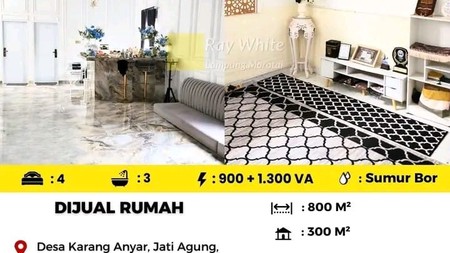 Dijual Rumah Di Desa Karang Anyar, Jati Agung, Lampung Selatan