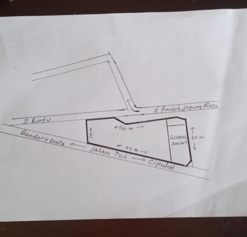 Tanah Luas ada Gudang di Jelupang, Serpong Utara