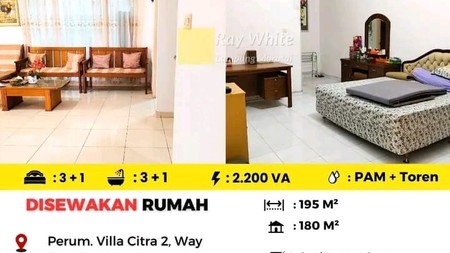 Dijual Rumah berlokasi di Perum. Villa Citra 2, Way Halim, Bandar Lampung