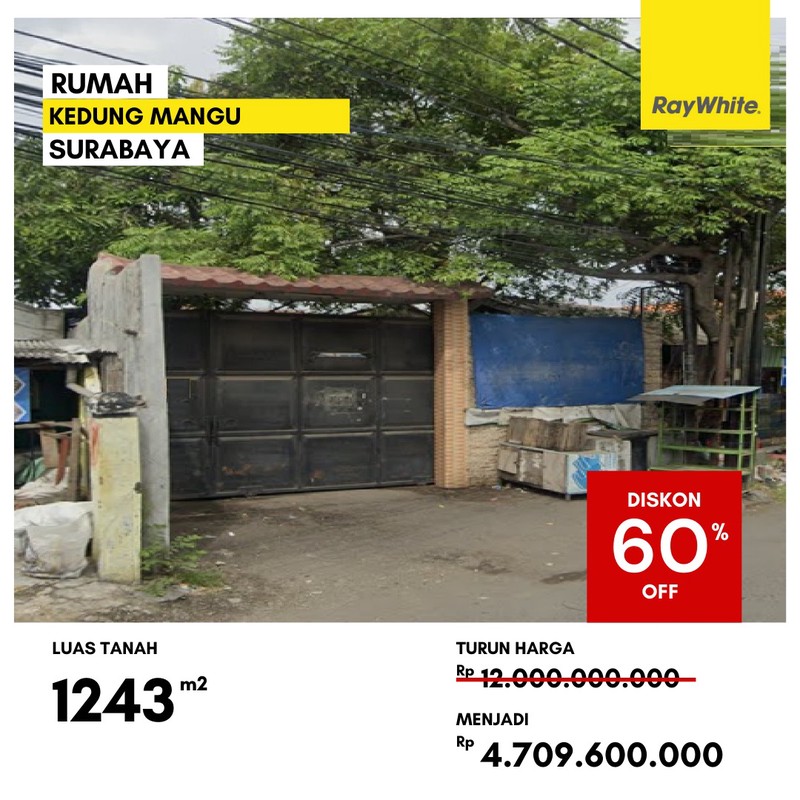 Dijual Rumah Lelang di Jalan Kedung Mangu Surabaya Utara