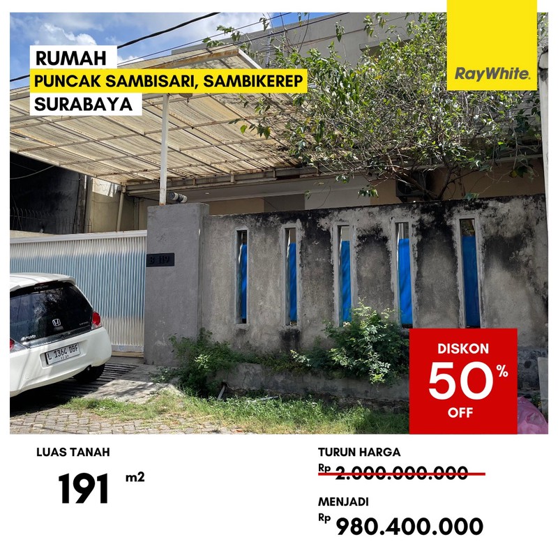 Dijual Rumah Murah di Puncak Sambisari Sambikerep Surabaya