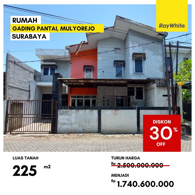 Dijual Rumah di Gading Pantai Mulyorejo Surabaya