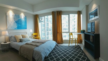 Dijual dan/atau Disewakan: Apartemen Altiz Tipe Studio. View Smimming Pool dan City Lights. Lantai 6 Tower High Zone. Fully Furnished di Bintaro Jaya Sektor III