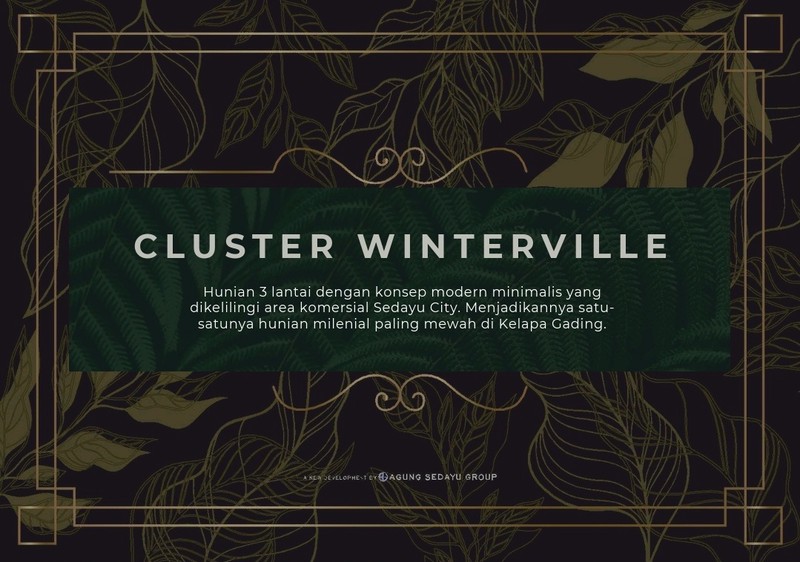 Rumah Sedayu City Cluster Winterville, Kelapa Gading