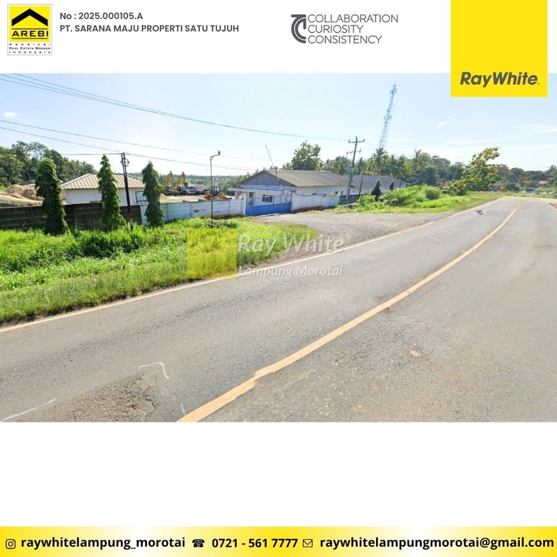 Dijual Tanah+Gudang Sidomulyo Lampung Selatan