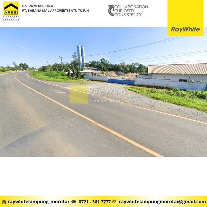 Dijual Tanah+Gudang Sidomulyo Lampung Selatan