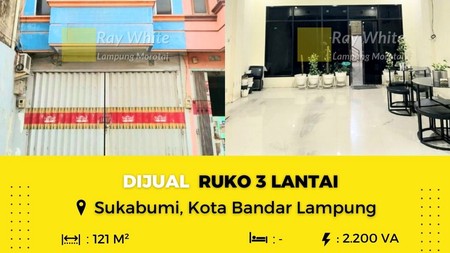 Dijuak Ruko 3 Lantai Sukabumi Bandar Lampung