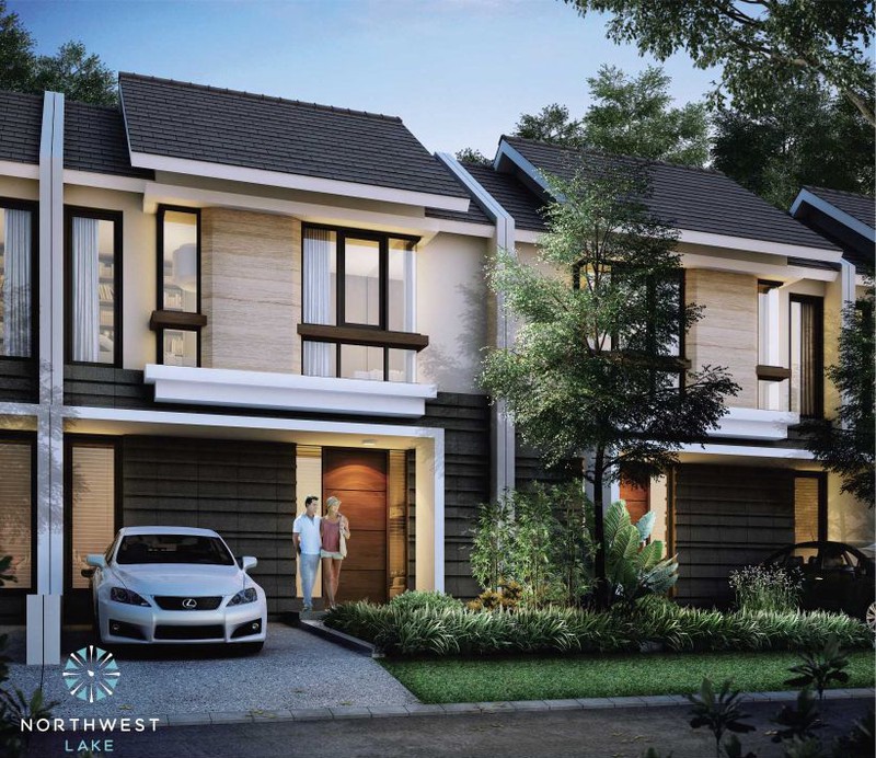 Disewakan Rumah 2 Lantai Northwest Lake Citraland Surabaya  