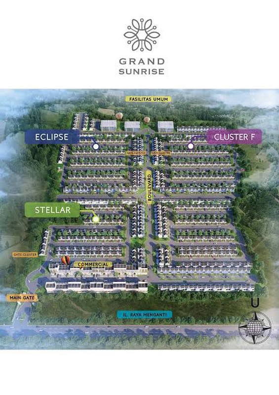 Dijual Rumah Tipe Ivory Deluxe Grandsunrise Eclipse Surabaya  