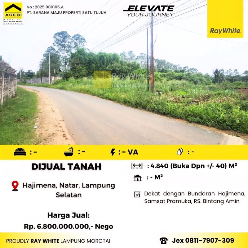 dijual tanah dekat bypass dan jalan lintas
