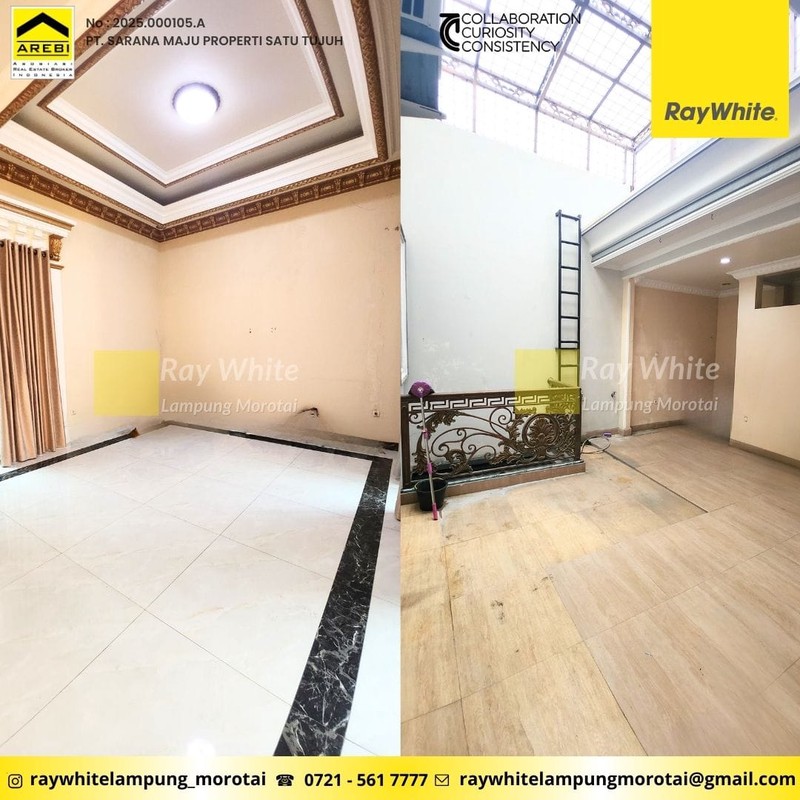 dijual rumah mewah 2 lantai semi furnish