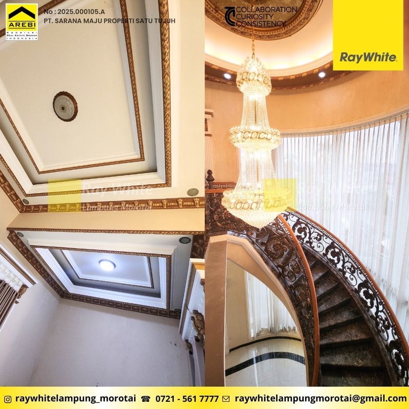 dijual rumah mewah 2 lantai semi furnish