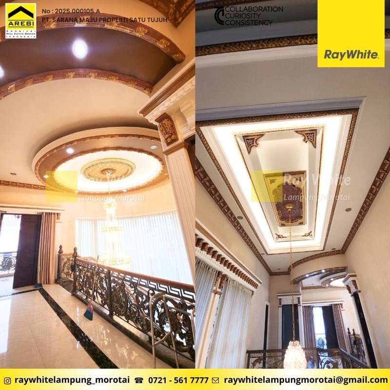 dijual rumah mewah 2 lantai semi furnish