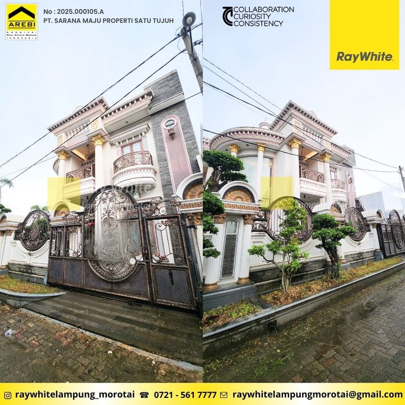 dijual rumah mewah 2 lantai semi furnish