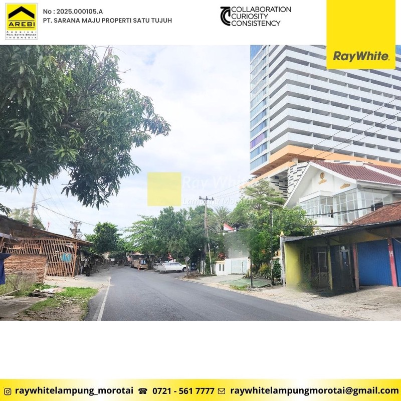 dijual tanah pinggir jalan depan golden tulip
