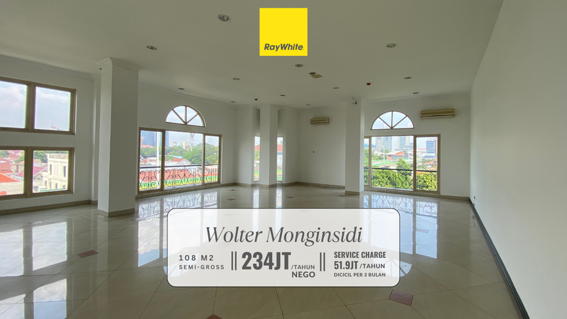 Disewakan Murah! Ruang Kantor di Premium Area Wolter Monginsidi, Jakarta Selatan